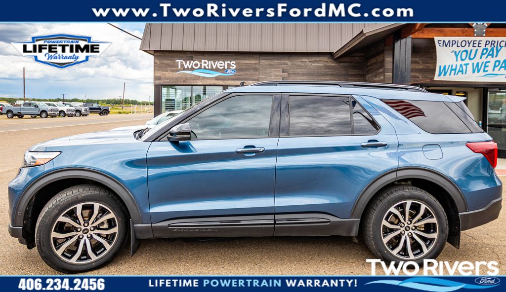 Blue Metallic 2020 Ford Explorer SUV / Crossover All-Wheel Drive Automatic