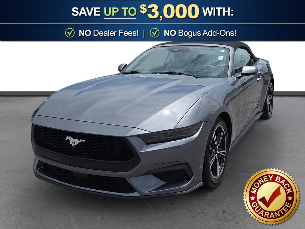 Gray Metallic 2025 Ford Mustang EcoBoost Premium Convertible RWD Convertible Rear-Wheel Drive Automatic