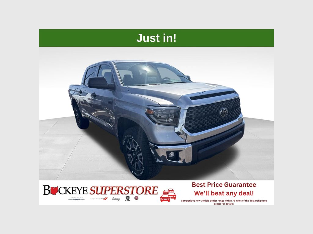 Silver Sky Metallic 2021 Toyota Tundra Pickup Truck Four-Wheel Drive 6-Speed Automatic