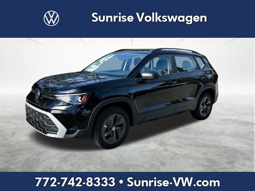 Black 2026 Volkswagen Taos S FWD SUV / Crossover Front-Wheel Drive 8-Speed Automatic