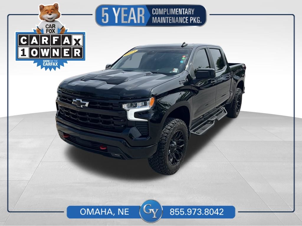 Black 2023 Chevrolet Silverado 1500 Pickup Truck Four-Wheel Drive Automatic
