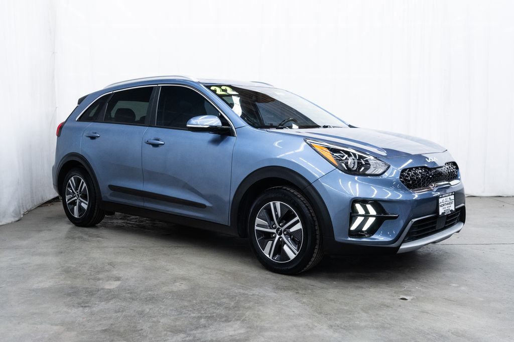 Horizon Blue 2022 Kia Niro EX Premium FWD SUV / Crossover Front-Wheel Drive 6-Speed Automatic