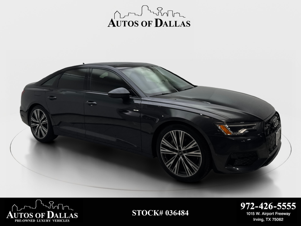 Gray Metallic 2024 Audi A6 quattro Premium Plus 45 TFSI Sedan All-Wheel Drive 7-Speed Automatic