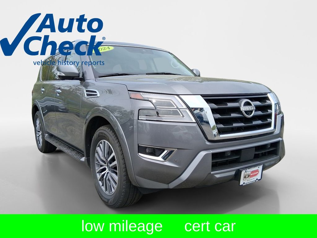 Gray (Gun Metallic) 2024 Nissan Armada SL 4WD SUV / Crossover Four-Wheel Drive 7-Speed Automatic