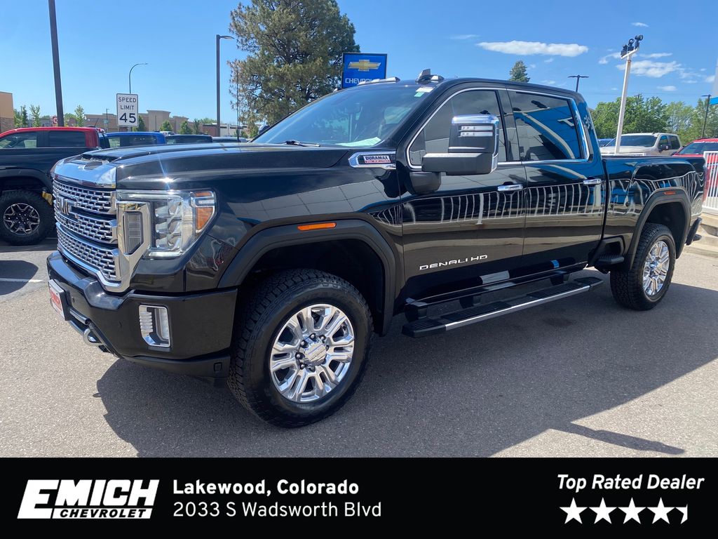 Black (Ebony Twilight Metallic) 2022 GMC Sierra 2500HD Pickup Truck Four-Wheel Drive Automatic