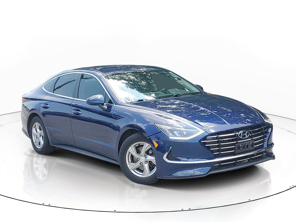 Stormy Blue 2020 Hyundai Sonata Sedan Front-Wheel Drive 8-Speed Automatic Overdrive
