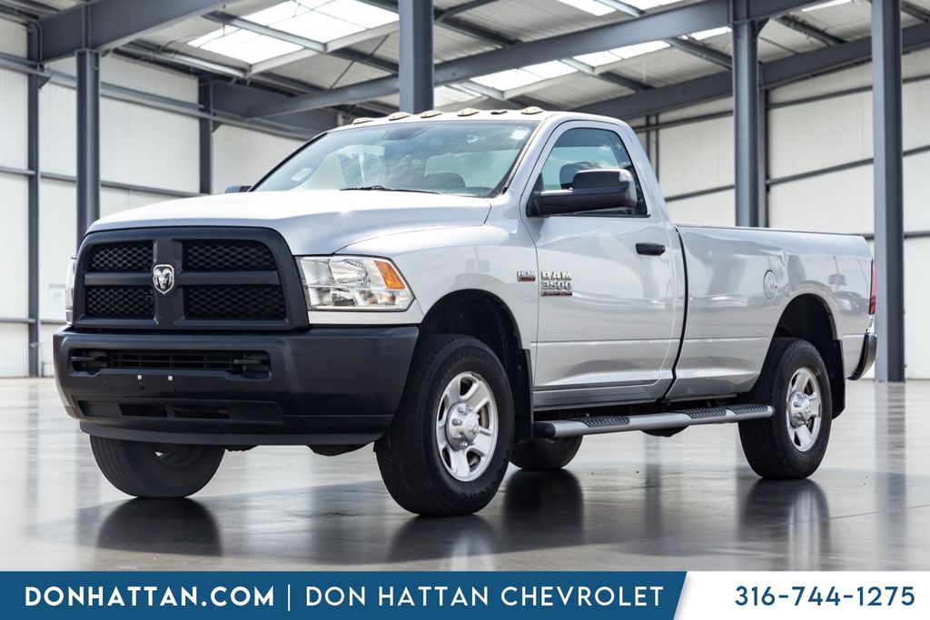 Bright Silver Clearcoat Metallic 2017 RAM 3500 Pickup Truck Four-Wheel Drive 6-Speed Automatic