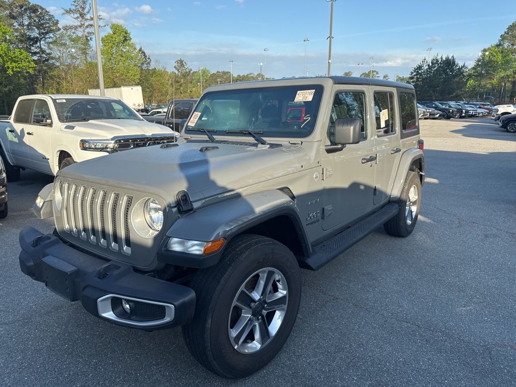 Sting-Gray Clearcoat 2021 Jeep Wrangler Unlimited Sahara 4WD SUV / Crossover Four-Wheel Drive 8-Speed Automatic