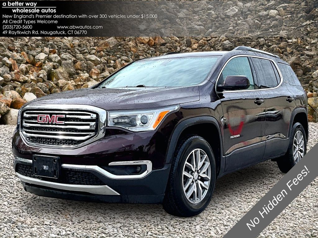 Black Cherry Metallic 2018 GMC Acadia SLE-2 AWD SUV / Crossover Four-Wheel Drive 6-Speed Automatic