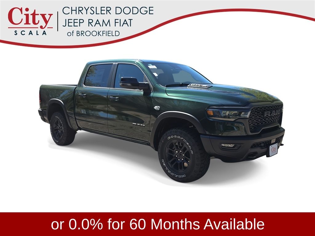 Serrano Green Metallic 2026 RAM 1500 Pickup Truck Four-Wheel Drive 8-Speed Automatic