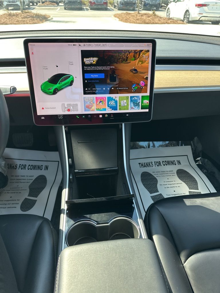 2020 Pearl White Multi-Coat Tesla Model 3 Standard RWD Sedan