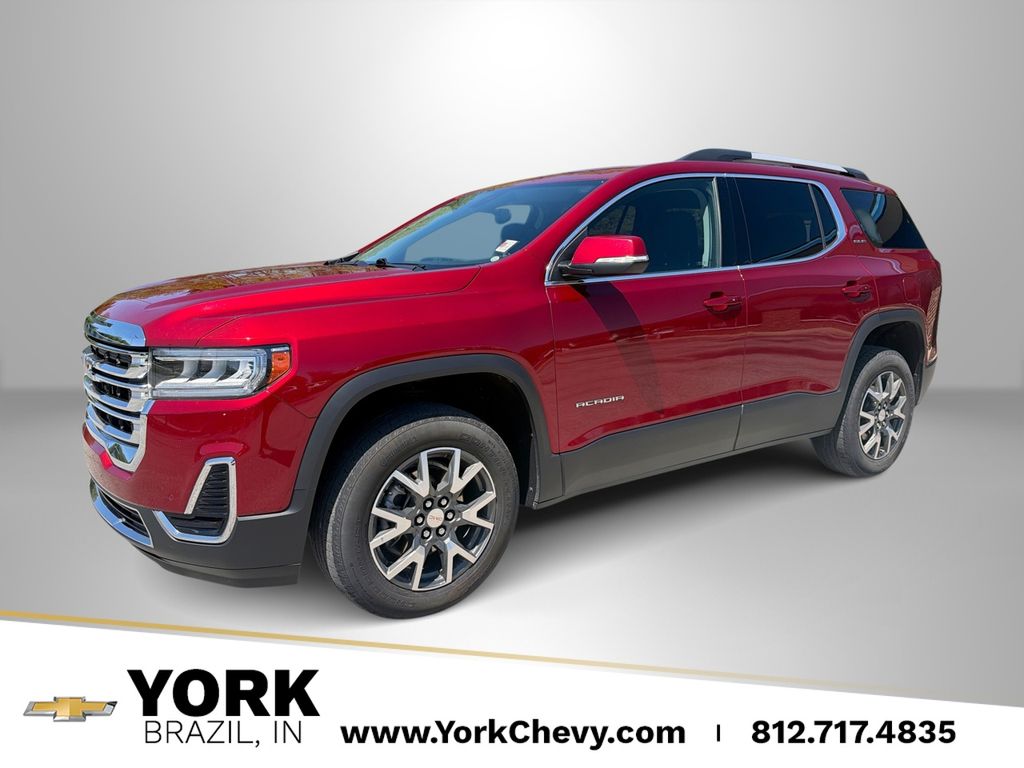 Volcanic Red 2023 GMC Acadia SUV / Crossover Front-Wheel Drive 9-Speed Automatic
