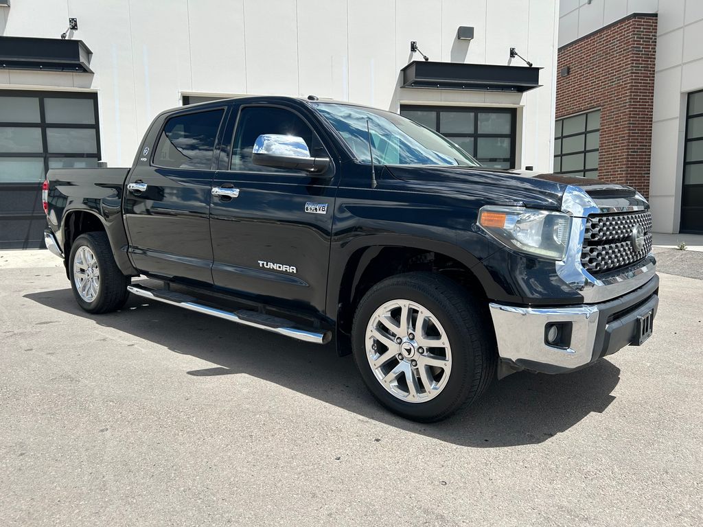 Midnight Black Metallic 2019 Toyota Tundra Pickup Truck Four-Wheel Drive 6-Speed Automatic