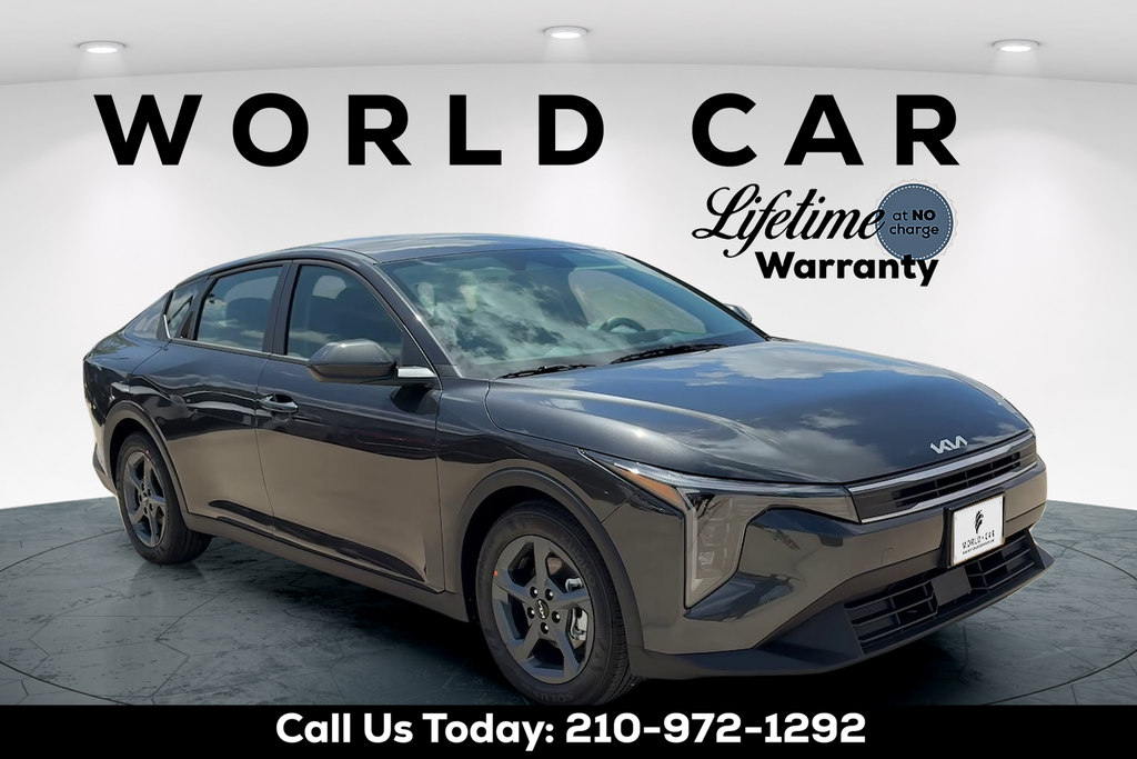 Interstellar Gray 2026 Kia K4 LXS FWD Sedan Front-Wheel Drive Continuously Variable Transmission