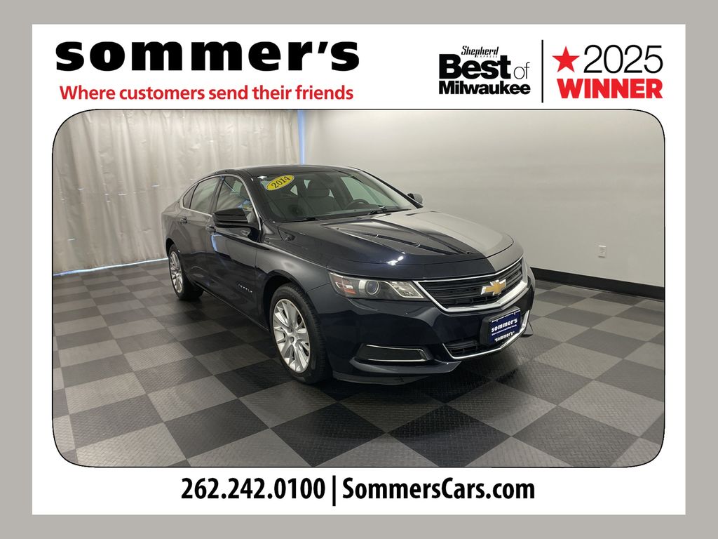 Blue Ray Metallic 2014 Chevrolet Impala Sedan Front-Wheel Drive 6-Speed Automatic Overdrive