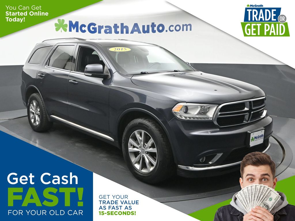 Gray (Maximum Steel Metallic Clearcoat) 2015 Dodge Durango SUV / Crossover All-Wheel Drive 8-Speed Automatic