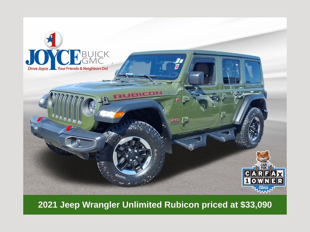 Sarge Green Clearcoat 2021 Jeep Wrangler SUV / Crossover Four-Wheel Drive 6-Speed Manual