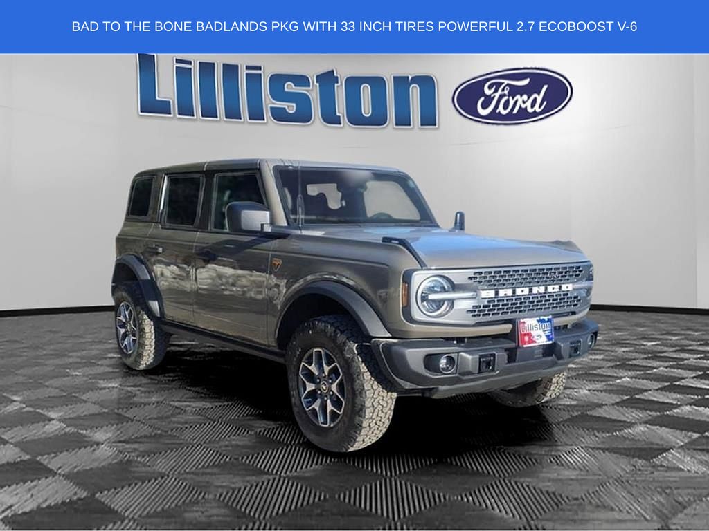 Gray 2025 Ford Bronco Badlands 4-Door 4WD SUV / Crossover Four-Wheel Drive Automatic