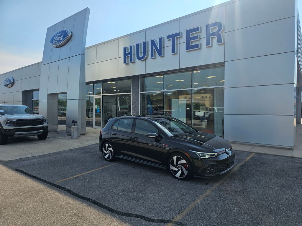 Black 2024 Volkswagen Golf GTI Hatchback Front-Wheel Drive 7-Speed Dual Clutch