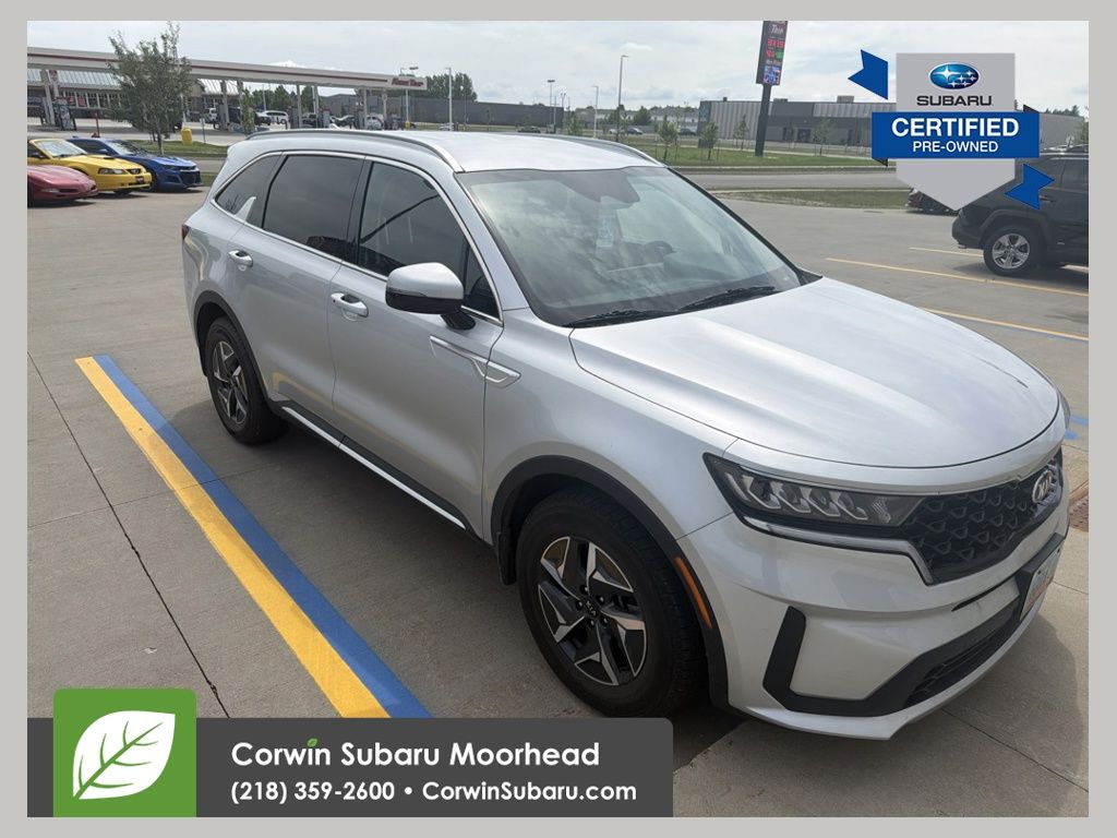 Silky Silver 2021 Kia Sorento Hybrid S FWD SUV / Crossover Front-Wheel Drive 6-Speed Automatic