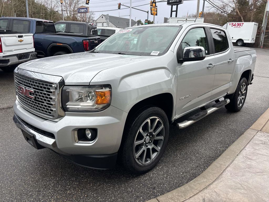 Quicksilver Metallic 2018 GMC Canyon Denali Crew Cab 4WD Pickup Truck Four-Wheel Drive 8-Speed Automatic