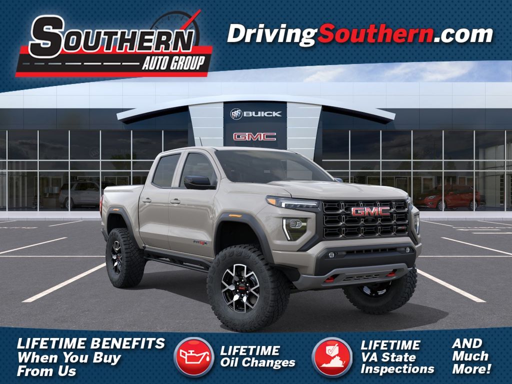 Coastal Dune 2026 GMC Canyon AT4X Crew Cab 4WD Pickup Truck Four-Wheel Drive 8-Speed Automatic