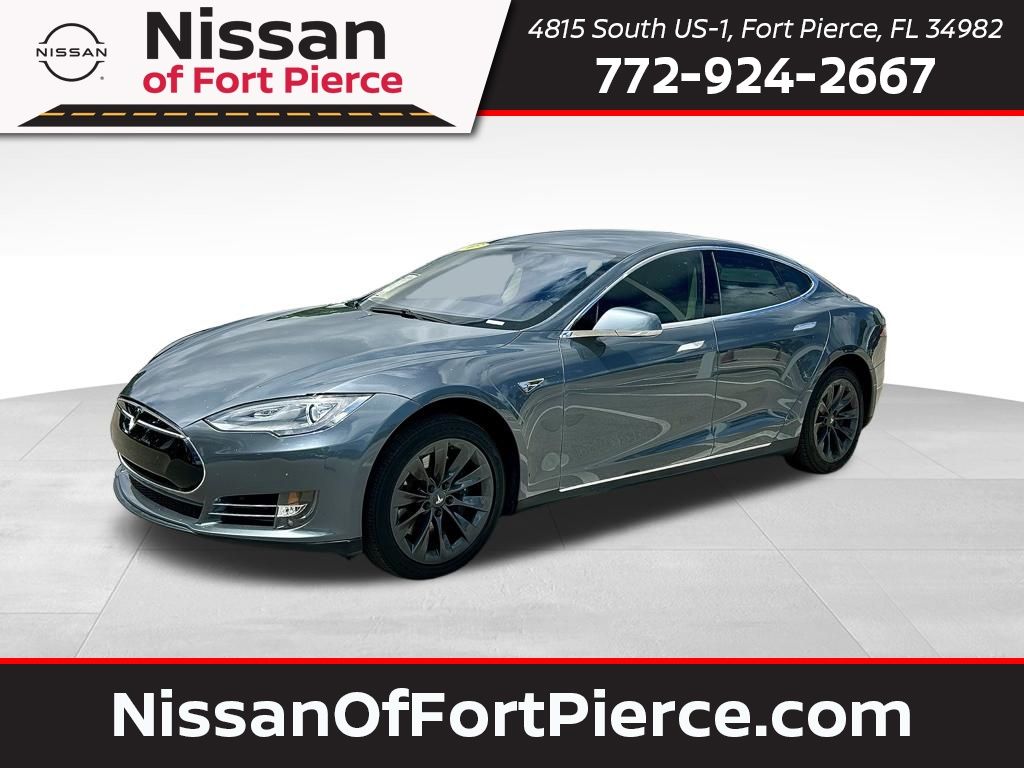 Gray 2013 Tesla Model S Performance RWD Sedan Rear-Wheel Drive 1-Speed Automatic