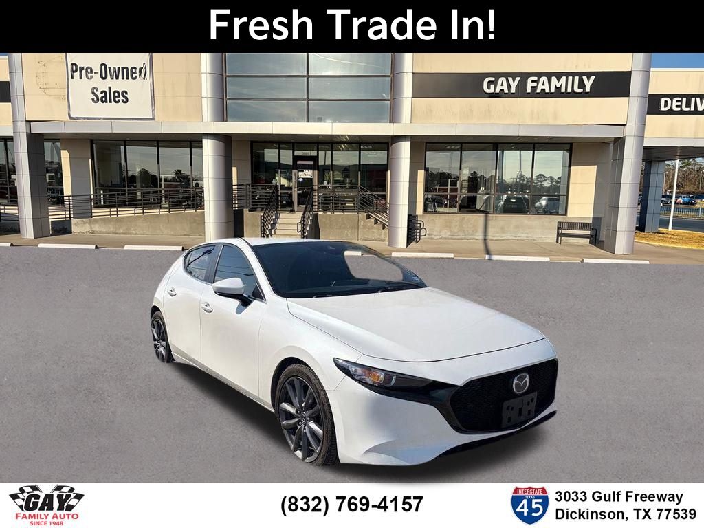 Snowflake White Pearl 2019 Mazda MAZDA3 Hatchback FWD Sedan Front-Wheel Drive 6-Speed Automatic