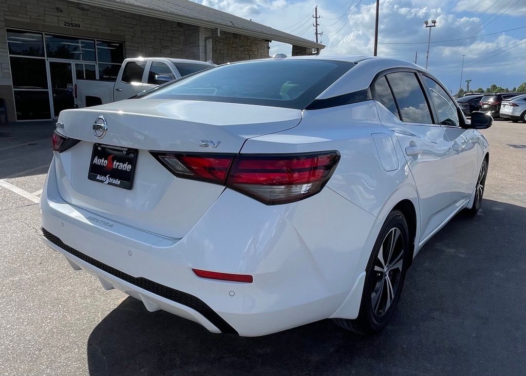 2020 Nissan Sentra SV White at Texan Dodge Chrysler Jeep Ram