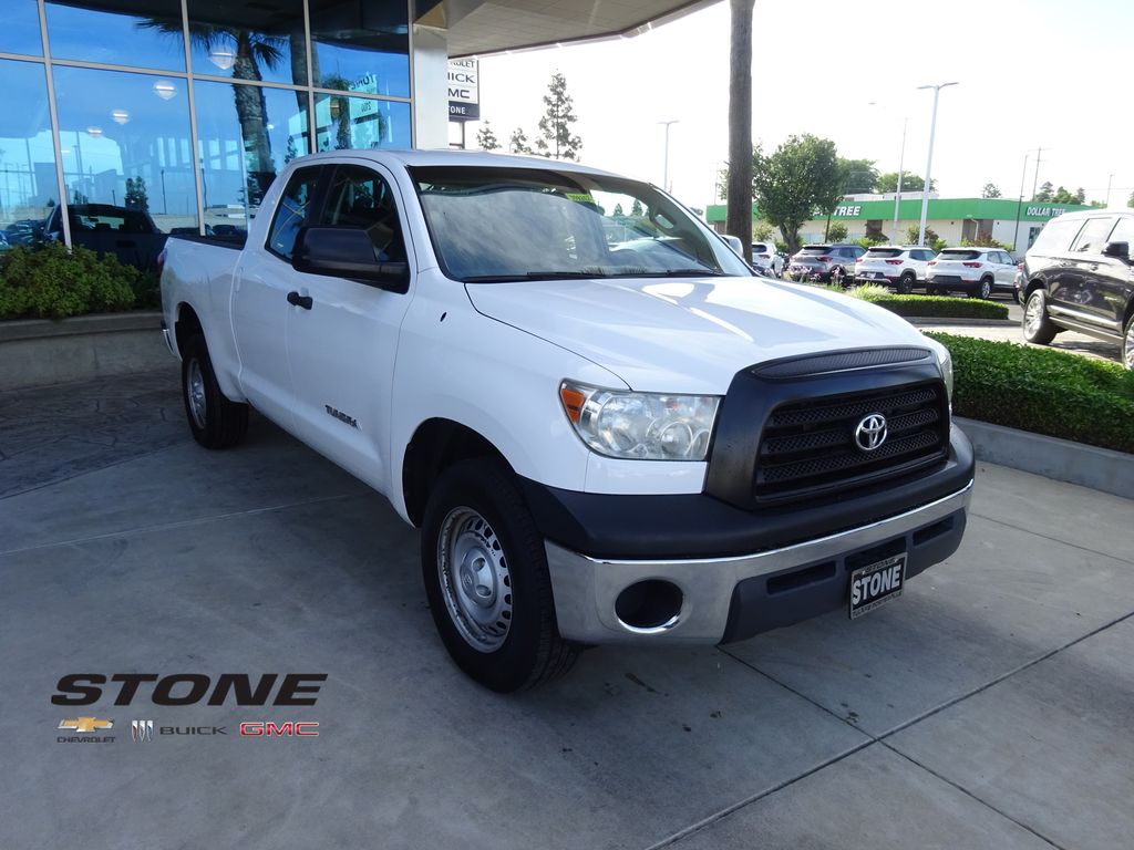 Super White 2009 Toyota Tundra Tundra-Grade Double Cab 4.0L Pickup Truck 4X2 5-Speed Automatic Overdrive