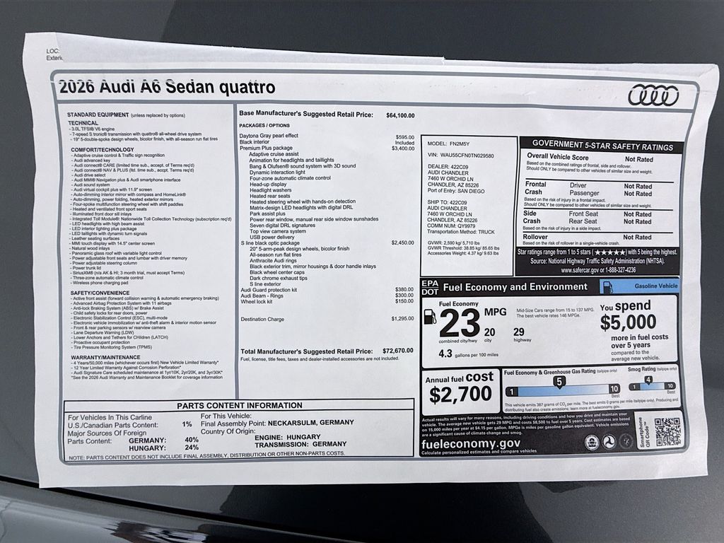 Thumbnail: 2026 Audi A6 - 9