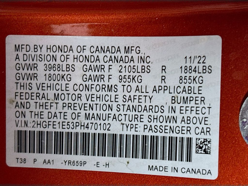 2023 Honda Civic Si
