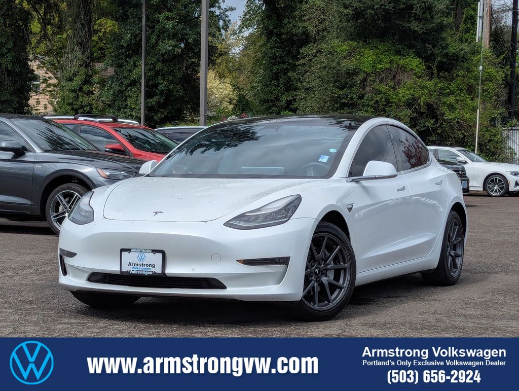 Pearl White Multi-Coat 2019 Tesla Model 3 Performance AWD Sedan All-Wheel Drive 1-Speed Automatic