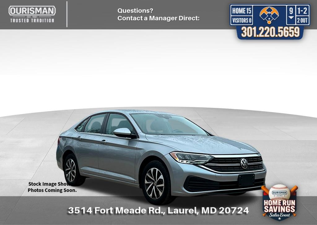 Silver 2024 Volkswagen Jetta S FWD Sedan Front-Wheel Drive 8-Speed Automatic