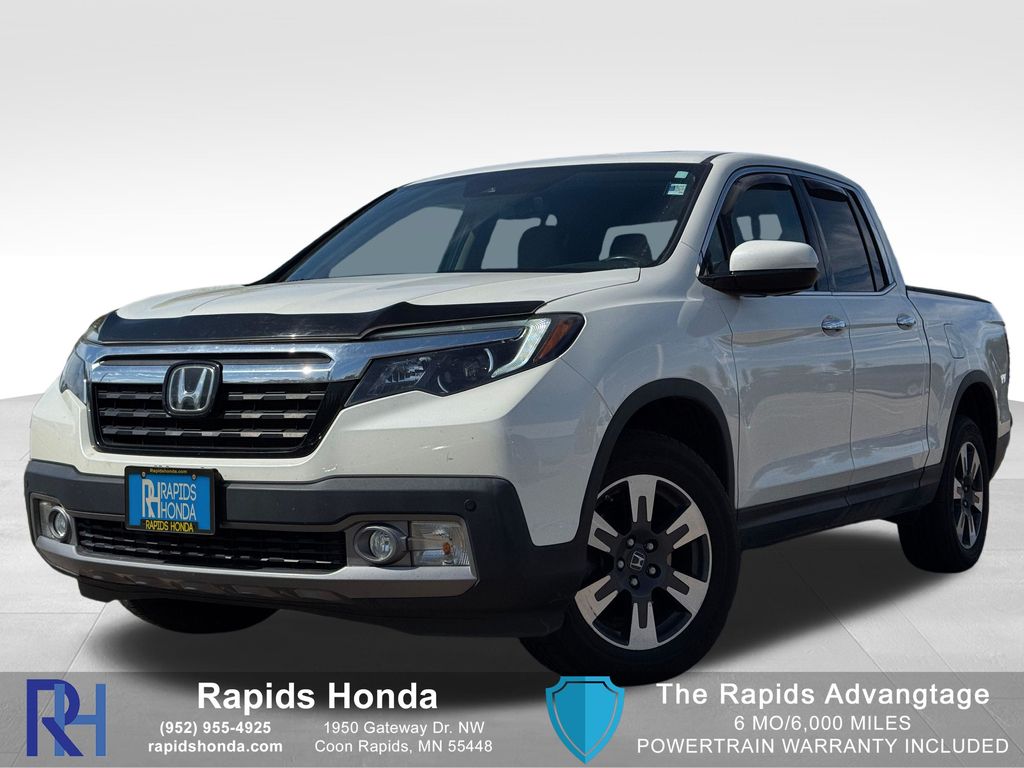 White Diamond Pearl 2019 Honda Ridgeline Pickup Truck All-Wheel Drive 6-Speed Automatic