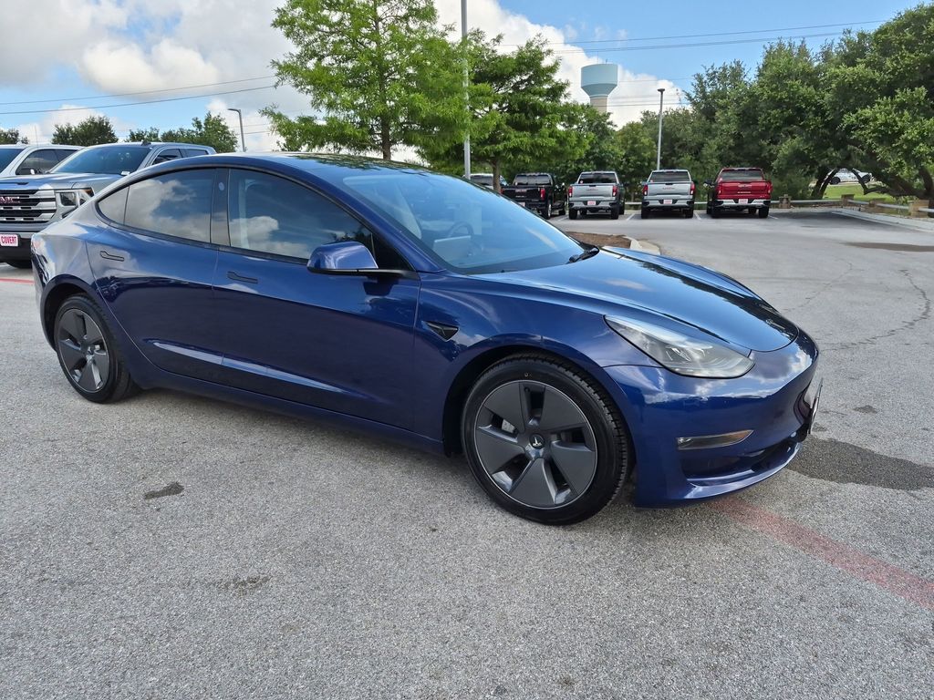 Solid Black 2023 Tesla Model 3 Long Range AWD Sedan All-Wheel Drive 1-Speed Automatic