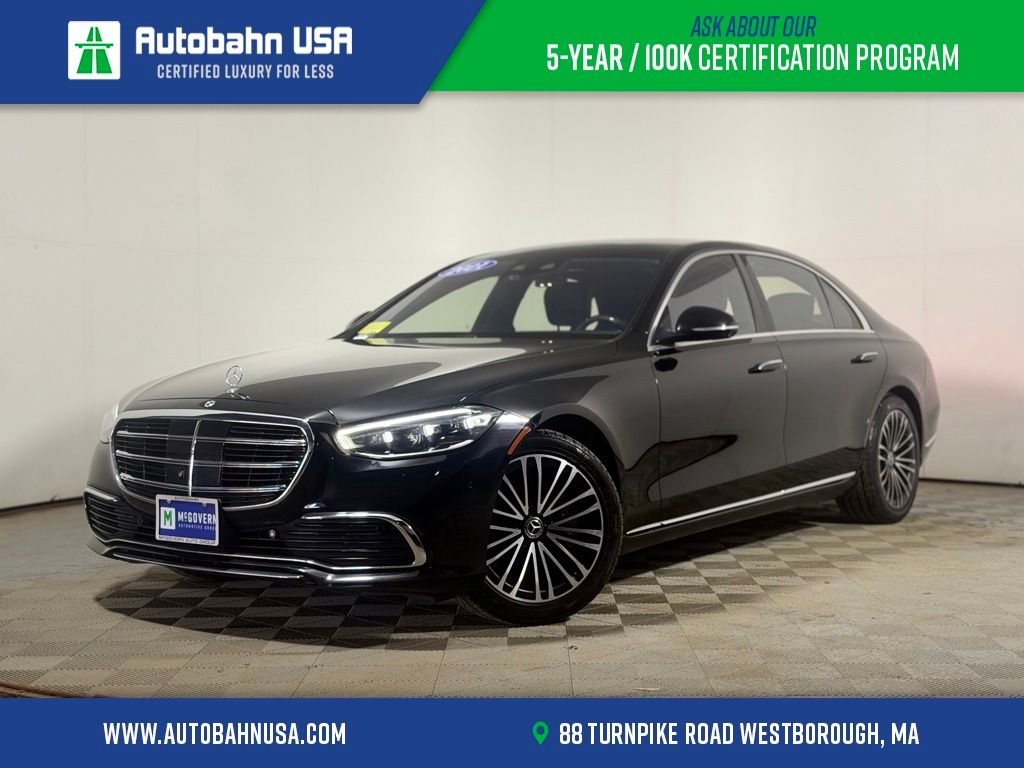 Black 2021 Mercedes-Benz S-Class S 580 Sedan 4MATIC Sedan All-Wheel Drive 9-Speed Automatic