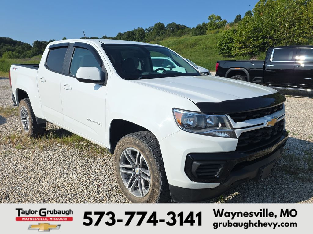 Summit White 2021 Chevrolet Colorado Pickup Truck Four-Wheel Drive 8-Speed Automatic