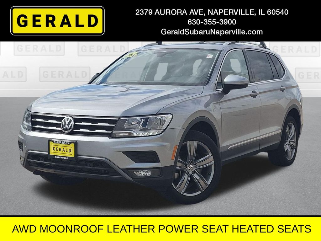 Silver 2021 Volkswagen Tiguan SUV / Crossover All-Wheel Drive 8-Speed Automatic