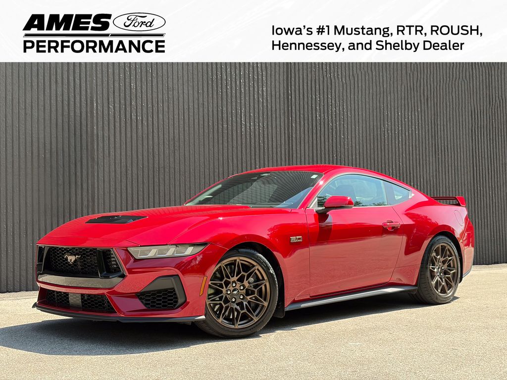 Red Metallic 2024 Ford Mustang Coupe Rear-Wheel Drive Automatic