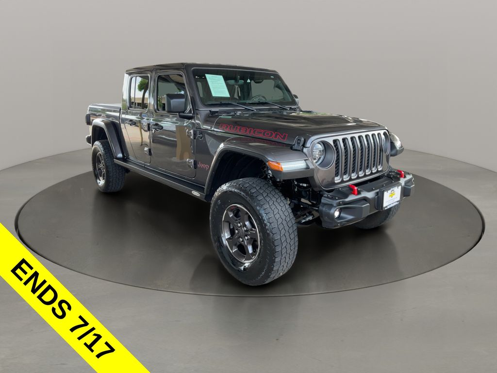 Gray (Granite Crystal Metallic Clearcoat) 2021 Jeep Gladiator Pickup Truck Four-Wheel Drive 8-Speed Automatic