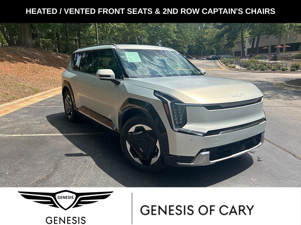 White (Ivory Silver Matte) 2024 Kia EV9 SUV / Crossover All-Wheel Drive 1-Speed Automatic
