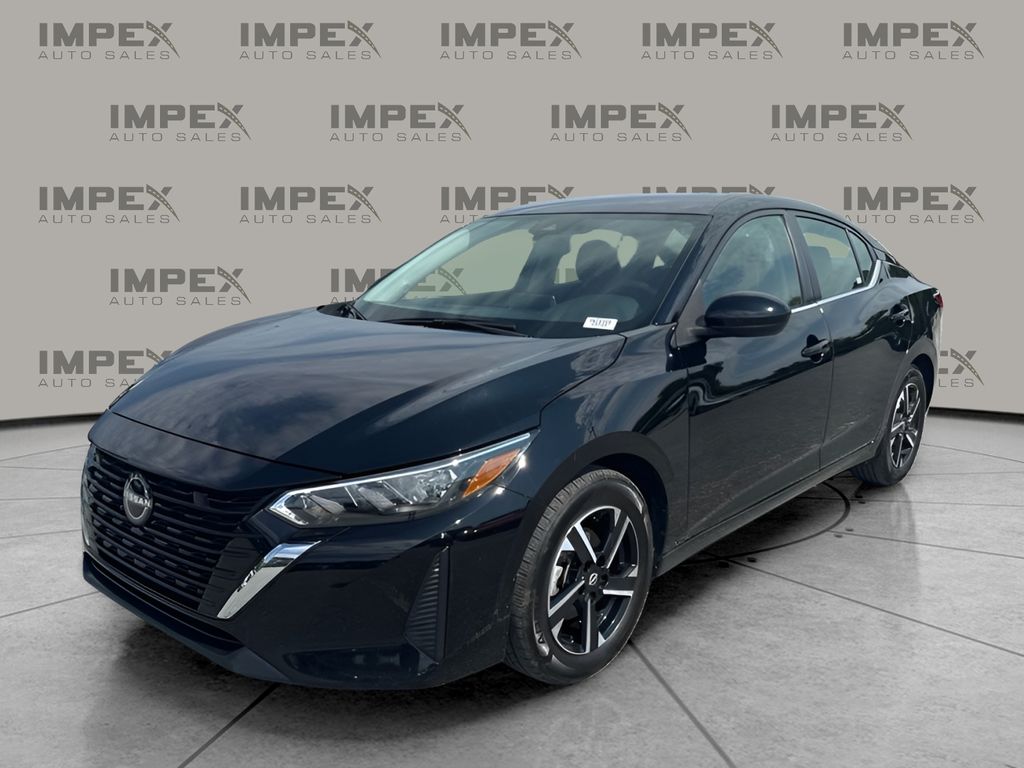 Super Black 2025 Nissan Sentra Sedan Front-Wheel Drive Continuously Variable Transmission