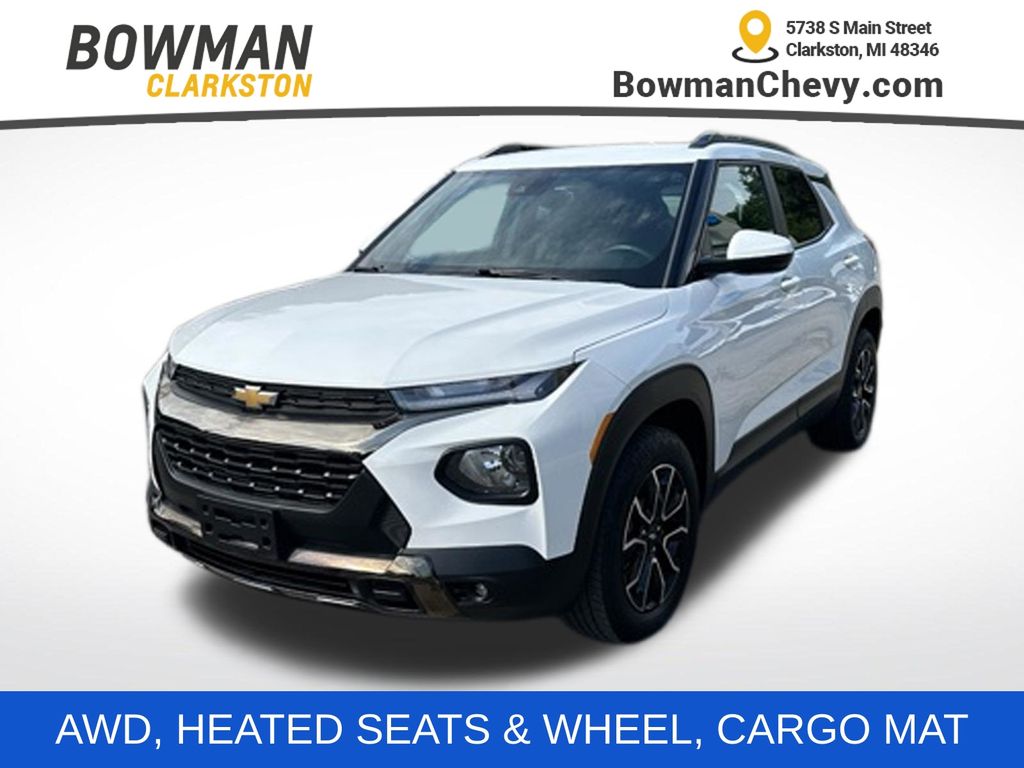 Summit White 2023 Chevrolet Trailblazer SUV / Crossover Four-Wheel Drive 9-Speed Automatic