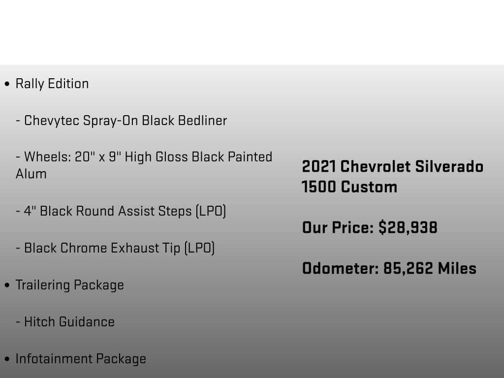 2021 Chevrolet Silverado 1500 Custom White at Auto Express Mitsubishi