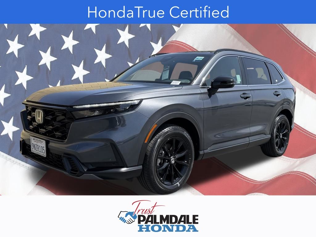 Meteorite Gray Metallic 2025 Honda CR-V Hybrid Sport-L AWD SUV / Crossover All-Wheel Drive Continuously Variable Transmission