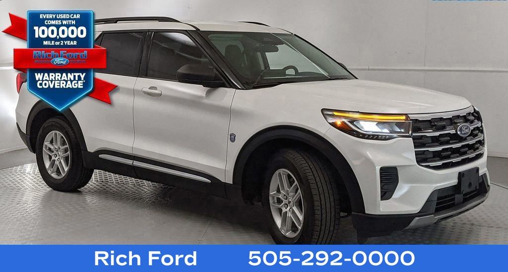 Star White Metallic Tri-Coat 2025 Ford Explorer Active RWD SUV / Crossover Rear-Wheel Drive Automatic