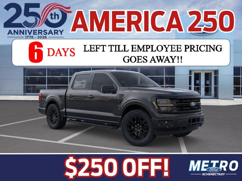 Agate Black Metallic 2026 Ford F-150 Pickup Truck Four-Wheel Drive Automatic