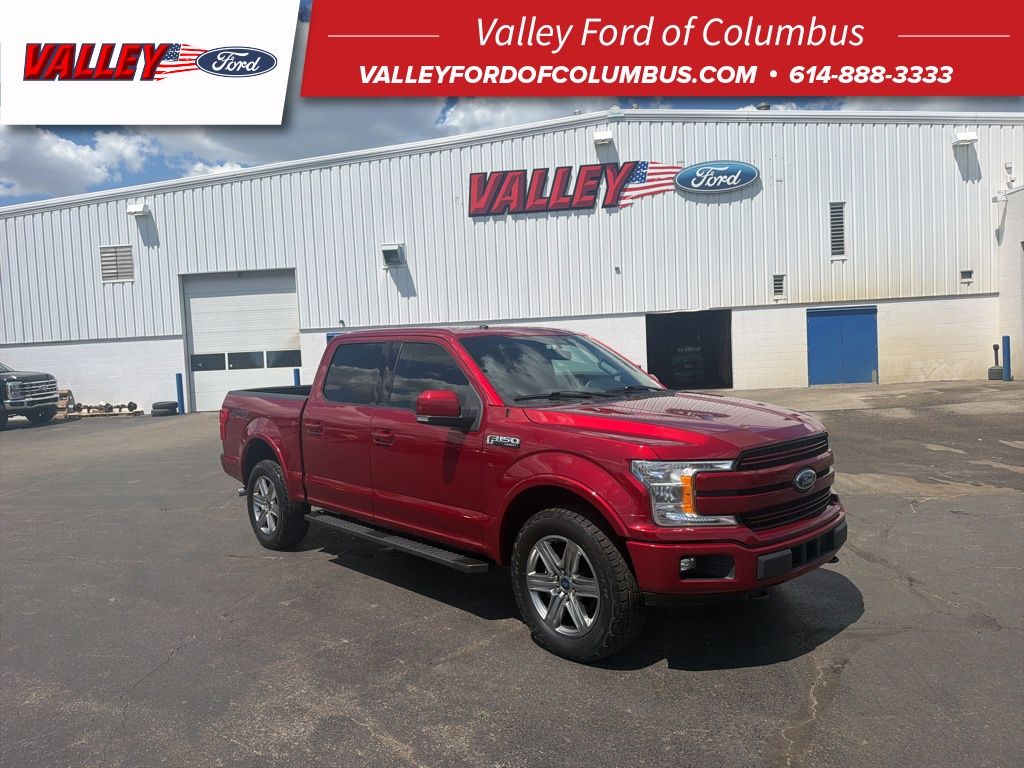 Ruby Red Metallic 2018 Ford F-150 Lariat SuperCrew 4WD Pickup Truck Four-Wheel Drive Automatic