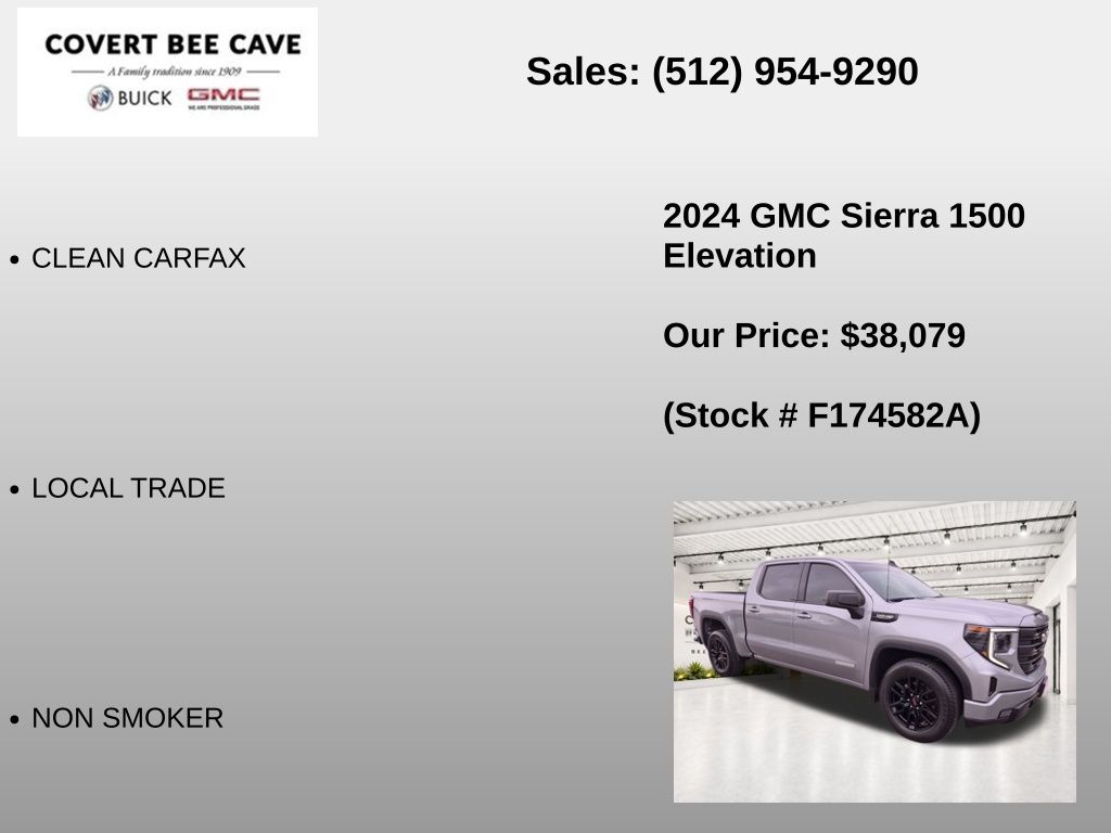 Used Car 2024 Gmc Sierra 1500  Elevation For Sale Under $40,000 In Austin, Texas